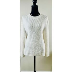 Fuzzy Knit Sweater - Soft‎ & Cozy Pullover Top - 2XL Cashmere Look